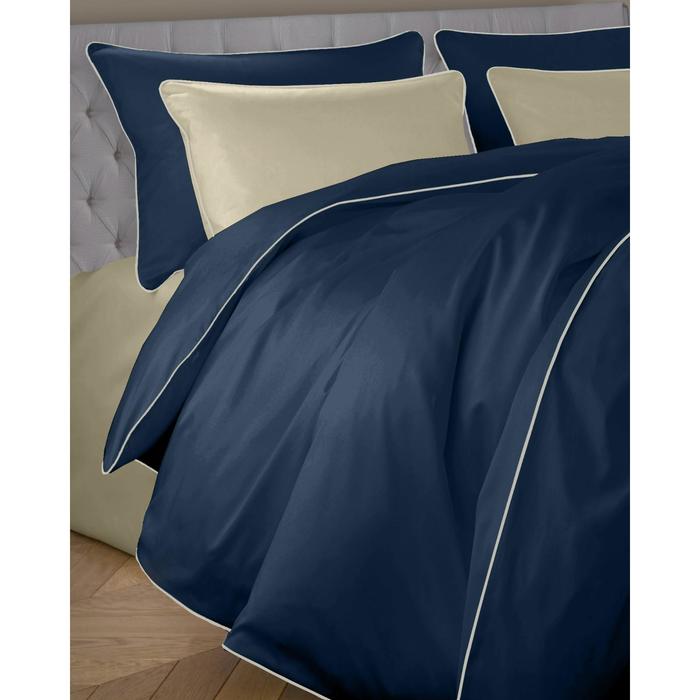 

Пододеяльник Satin Luxe, размер 145х210 см, цвет темно-синий