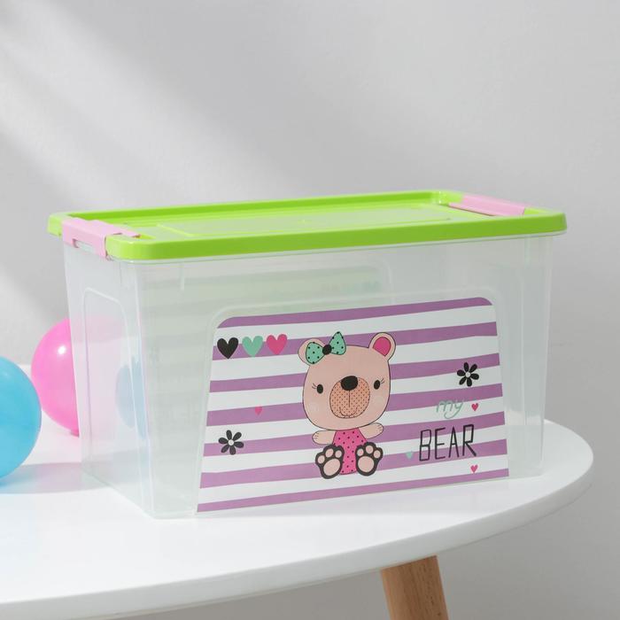 Контейнер для хранения игрушек Pet Shop. Smart Box, 3,5 л, цвет прозрачно-зелёный