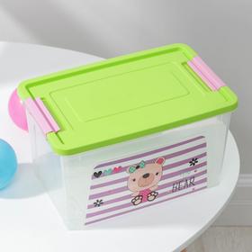

Контейнер для хранения игрушек Pet Shop. Smart Box, 3,5 л, цвет прозрачно-зелёный
