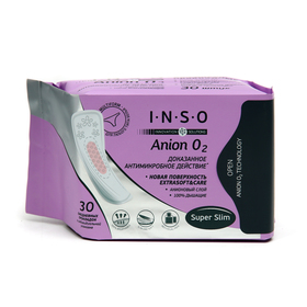 Прокладки ежедневные «INSO» Anion O2, мультиформула, 30 шт