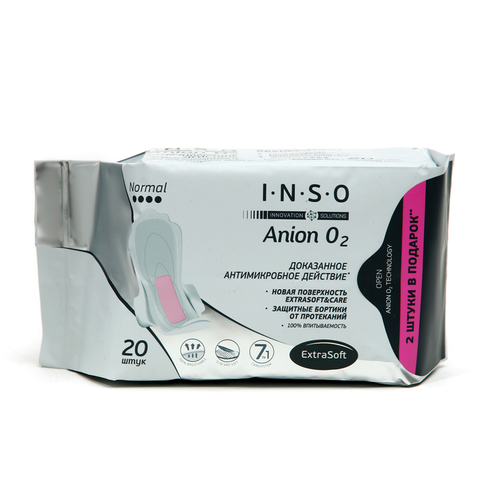 фото Прокладки «inso» anion o2, normal, 20 шт.