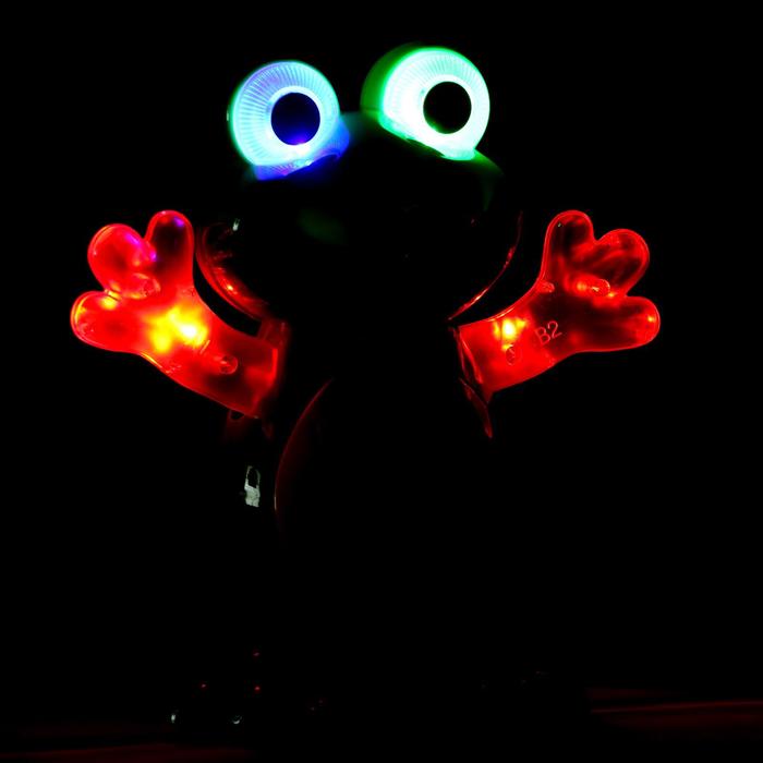 Игрушка «Лягушка», работает от батареек, танцует, световые и звуковые эффекты