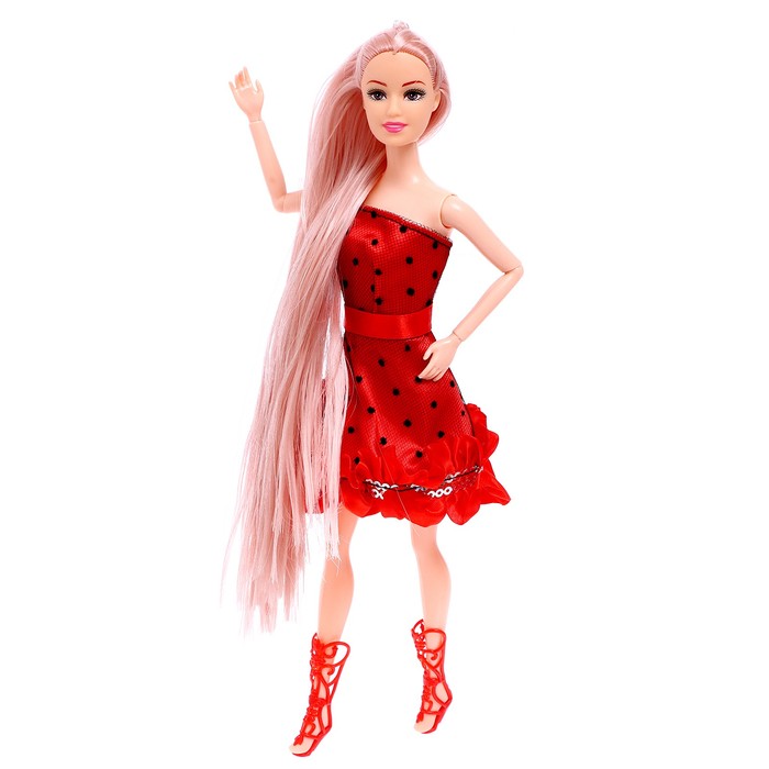 Кукла-модель шарнирная «Катя» в платье, МИКС кукла модель шарнирная оля в платье микс