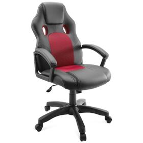 

Кресло игровое KD34-15 черный/красный, экокожа