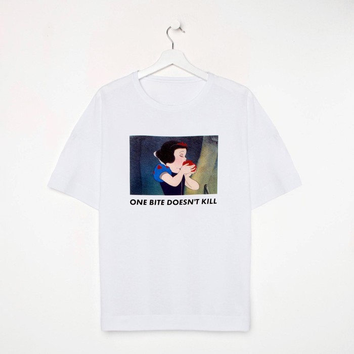

Футболка «Белоснежка» Принцессы oversize, цвет белый