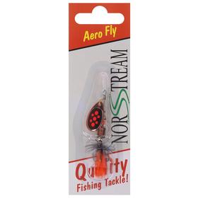 

Блесна вращающаяся Aero Fly №1, 3,5 г, цвет black killer copper red dots