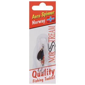 

Блесна вращающаяся Aero Spinner №0, 2,5 г, цвет black