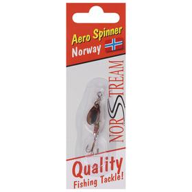 

Блесна вращающаяся Aero Spinner №00, 1,5 г, цвет silver/red