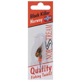 

Блесна вращающаяся Black Killer № 0, 2,5 г, цвет gold yellow dots