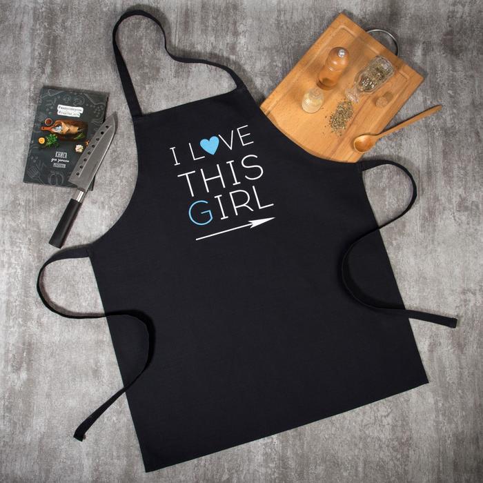 

Фартук Этель I Love this girl 60х70 см, 100% хлопок, репс 210 г/м2