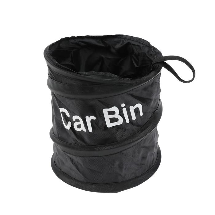 Складное ведро под мусор в салон автомобиля, 4 л, черный цена и фото