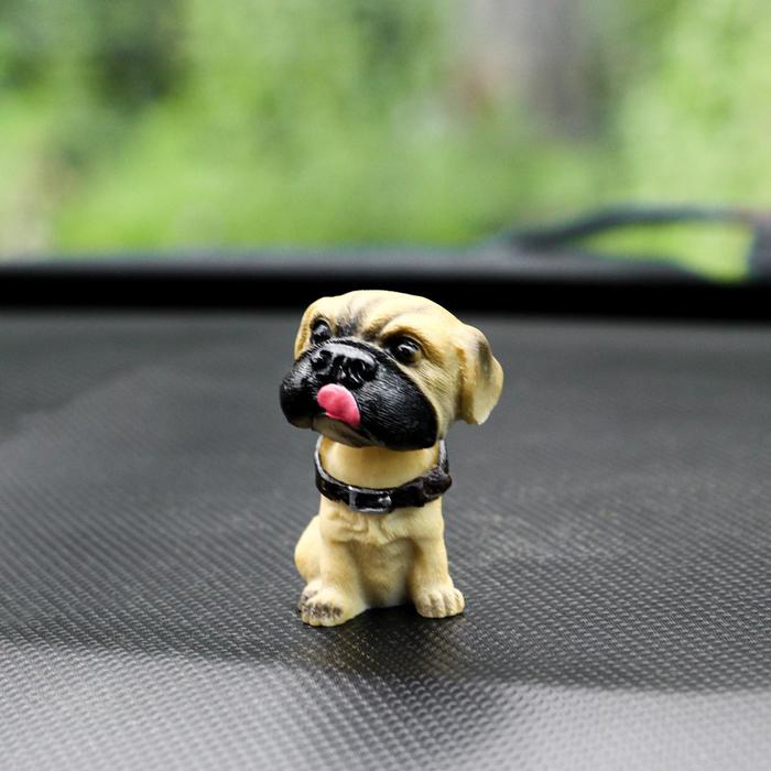 Собака на панель авто, качающая головой, мини, дог подвеска в авто на присоске мини футболка