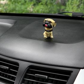 Собака на панель авто, качающая головой, мини, СП 27 Ош