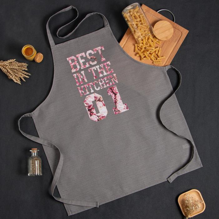 

Фартук Этель Best in the kitchen 60х70 см, 100% хлопок, репс 210 г/м2
