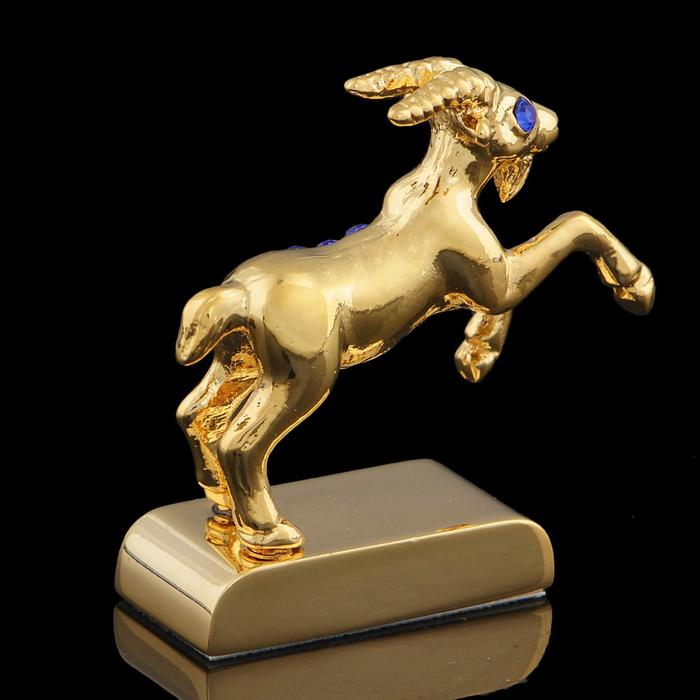 Сувенир знак зодиака «Козерог», 5×2×5 см, с кристаллами Сваровски