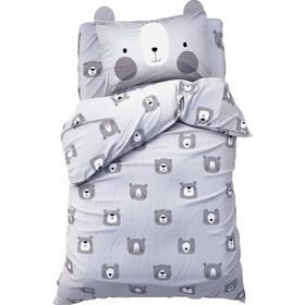 Постельное белье «Этель» 1,5 сп Gray bear 143х215 см, 150х214 см, 50х70 см -1 шт