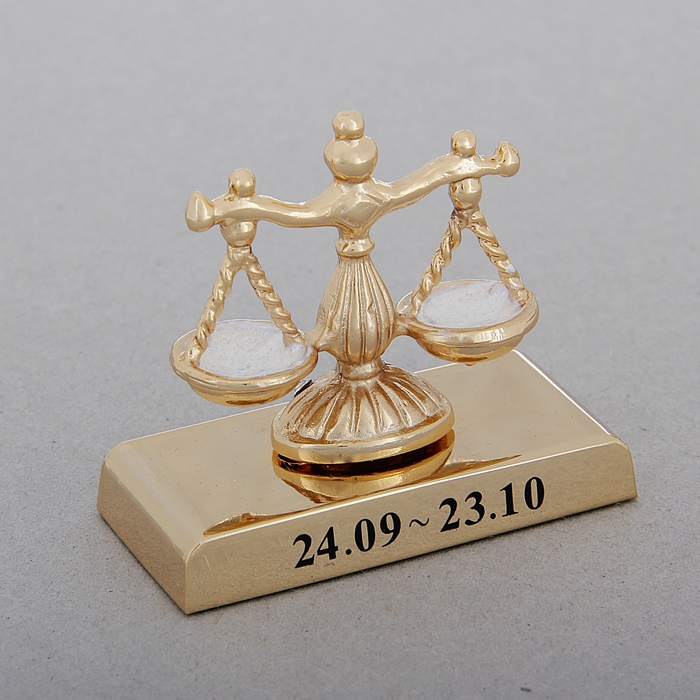 Сувенир знак зодиака «Весы», с кристаллами Сваровски