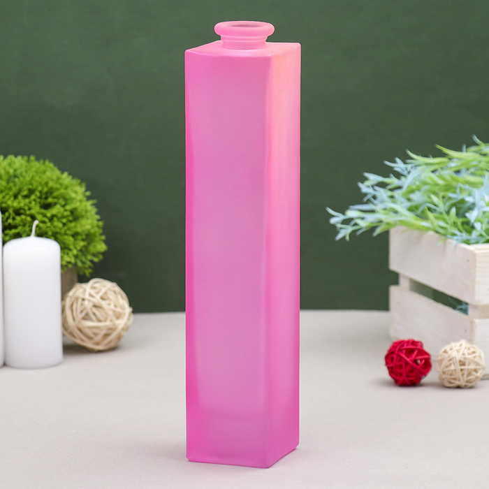 Ваза "Нарцисс" розовая, матовая, 0,45 л