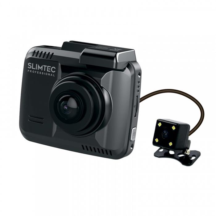 Видеорегистратор Slimtec Dual Z7, 2 камеры, 4, обзор 170°, 1920 x 1080 видеорегистратор автомобильный slimtec triple st46800 slimtec triple видеорегистратор