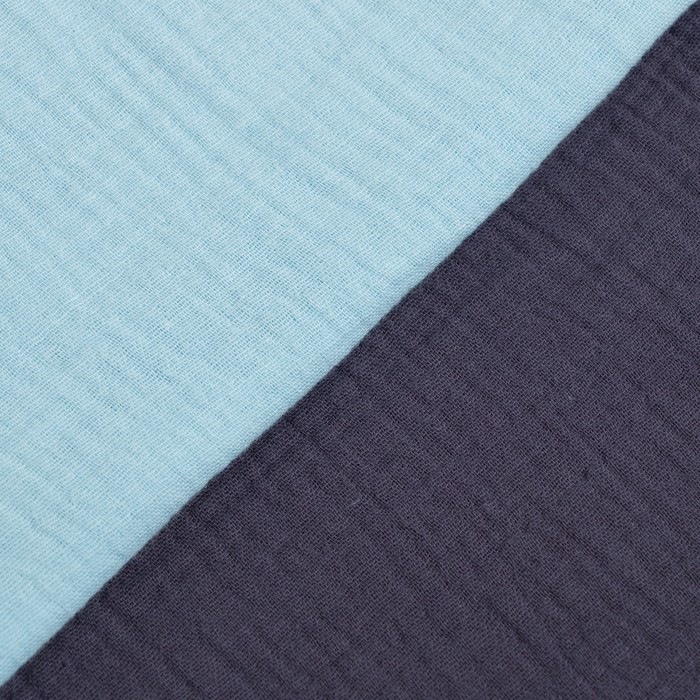 фото Набор пелёнок муслиновых крошка я "ecoblue" 135х100см, 2шт, 100 % хлопок