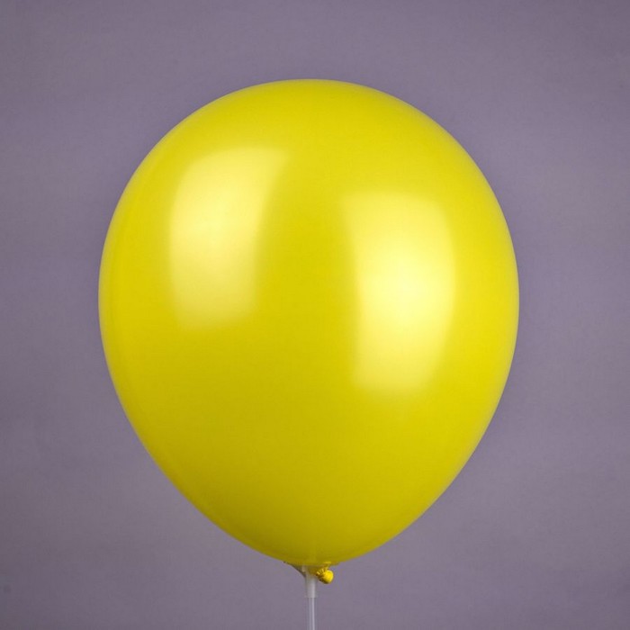 фото Шар латексный 12" пастель, цвет желтый , набор 50 шт. бикей