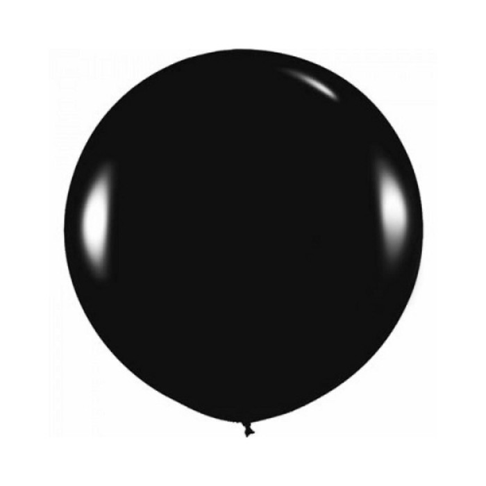 фото Шар латексный 36" пастель черный, набор 1 шт. бикей