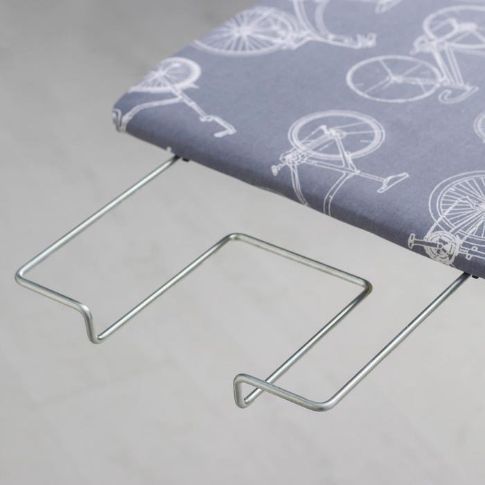 Доска гладильная "Ника 4+" 122,5х38 см, регулируемая высота до 82 см, выдвижная подставка, удлинитель 2,2 м, цвет МИКС