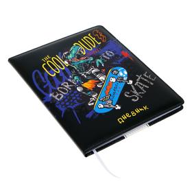 

Дневник универсальный для 1-11 классов Skate, твёрдая обложка из искусственной кожи с поролоном, цветная печать, ляссе, 48 листов