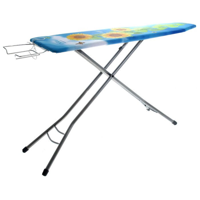 Доска гладильная "Эльза-Юниор" 122х34 см, регулируемая высота до 90 см, подставка, цвет МИКС