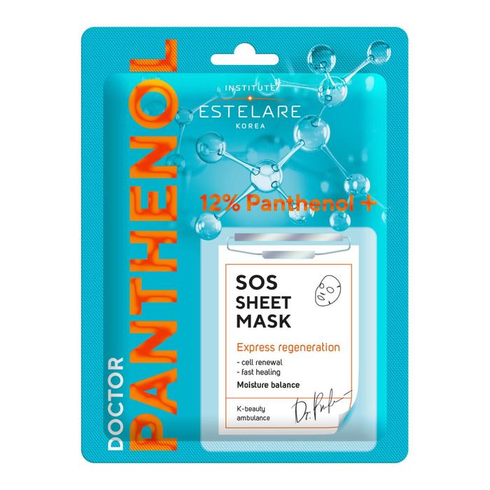 

Тканевая маска-спасатель Estelare Doctor Panthenol для лица, увлажняющая, 20 г