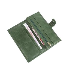 

Портмоне Пр950, кнопка, 11 карманов, 1 отдел для мелочи, н/к малахит крек