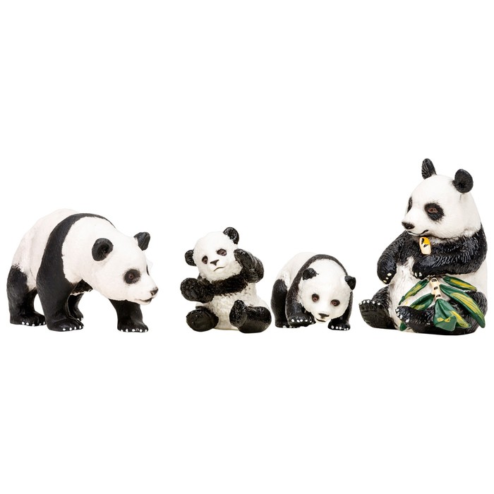 Набор фигурок «Мир диких животных: семья панд», 4 предмета набор фигурок мир диких животных семья горилл 4 предмета