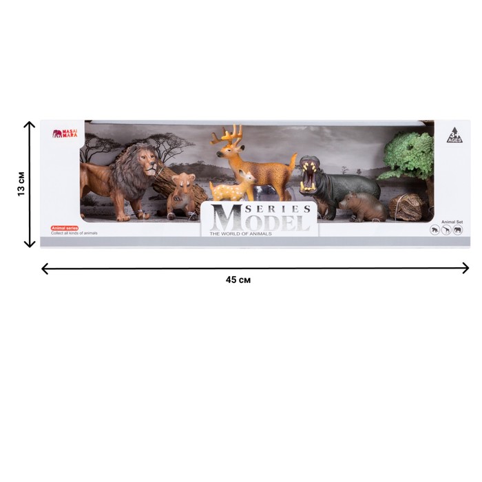 фото Набор фигурок «мир морских животных», 6 фигурок, 3 аксессуара masai mara