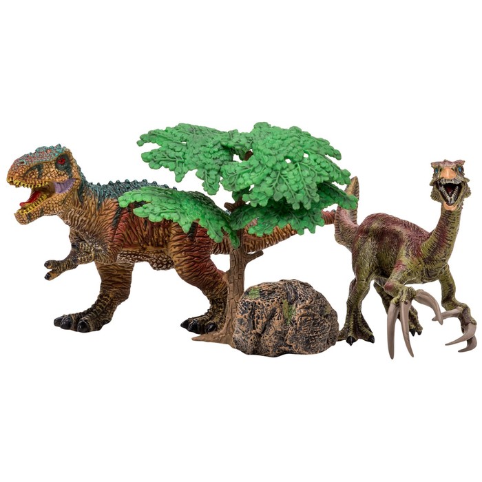 фото Набор фигурок: тираннозавр, теризинозавр, 4 предмета masai mara
