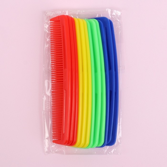 Расчёска простая, цвета МИКС