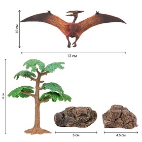 Набор фигурок: птеродактиль, брахиозавр, аллозавр, пахицефалозавр, 7 предметов от Сима-ленд
