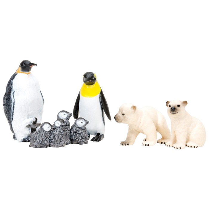 фото Набор фигурок: пингвины и белые медведи, 5 предметов masai mara