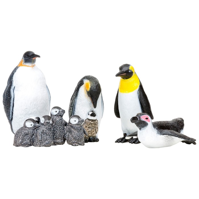 Набор фигурок «Мир морских животных: семья пингвинов», 5 фигурок