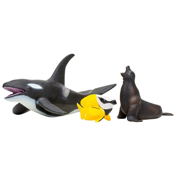 Набор фигурок «Мир морских животных», 3 фигурки набор морских животных хищники 3 штуки