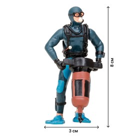 Набор фигурок: акула, тюлень, мавританский идол, дайвер, 4 предмета от Сима-ленд