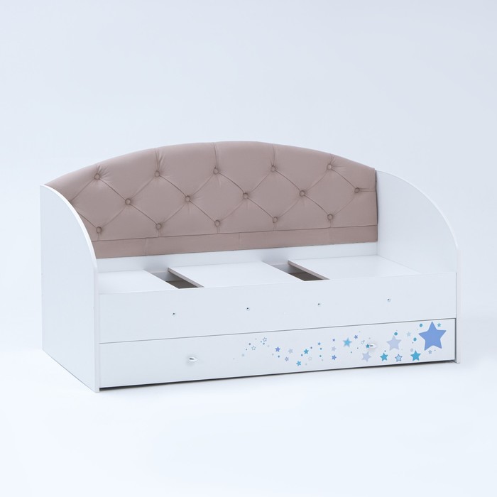 

Кровать Звездочка 1600х800 Белый/Кофе с молоком