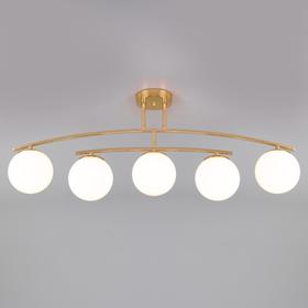 

Люстра Bronx, 5x40Вт E14, цвет золото