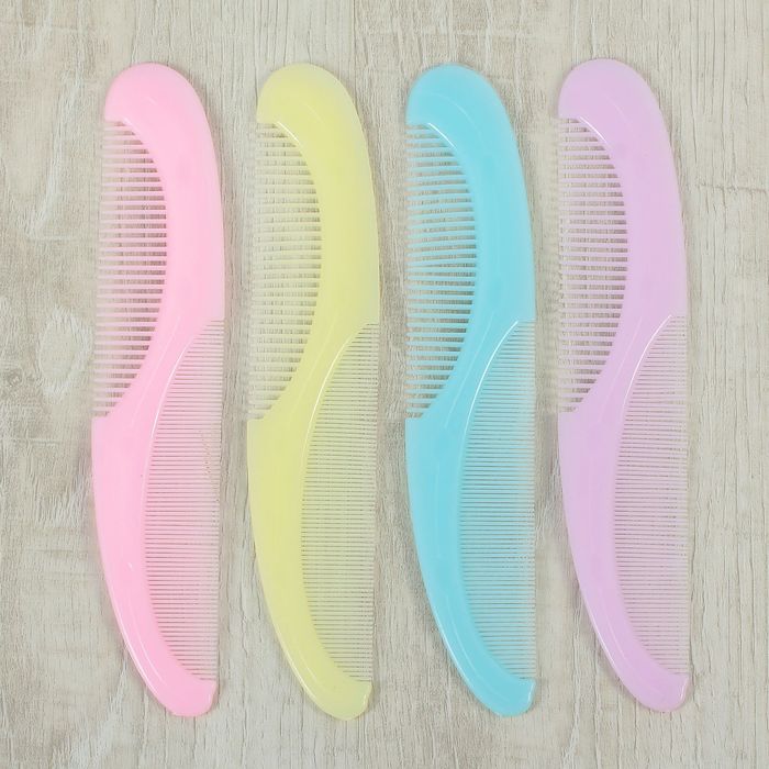 Расчёска комбинированная, двусторонняя, цвета МИКС