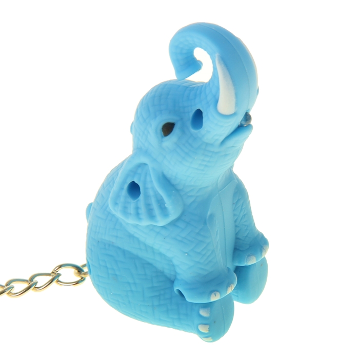 Брелок-кричалка световой "Сидящий слон", цвета МИКС