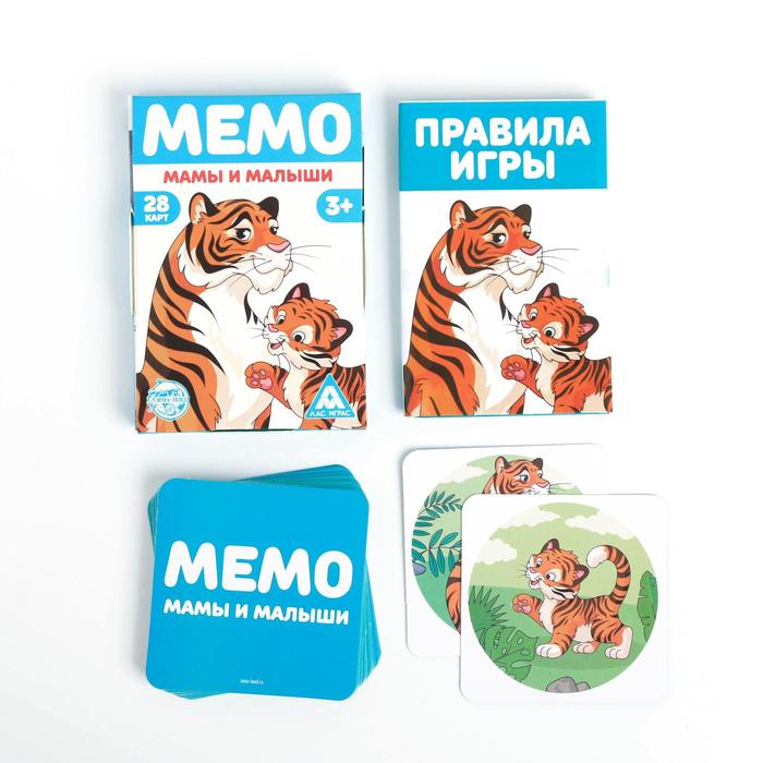 Развивающая игра «Мемо. Мамы и малыши», 3+