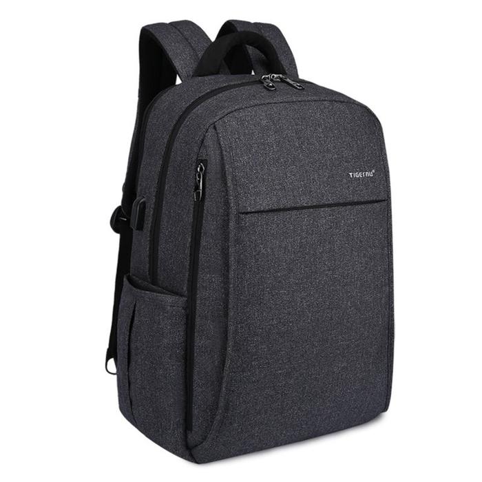 

Рюкзак с USB Tigernu T-B3221 темно-серый, 15.6"
