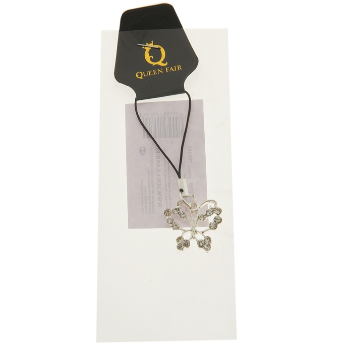 Подвеска для телефона "Бабочка сияющая"