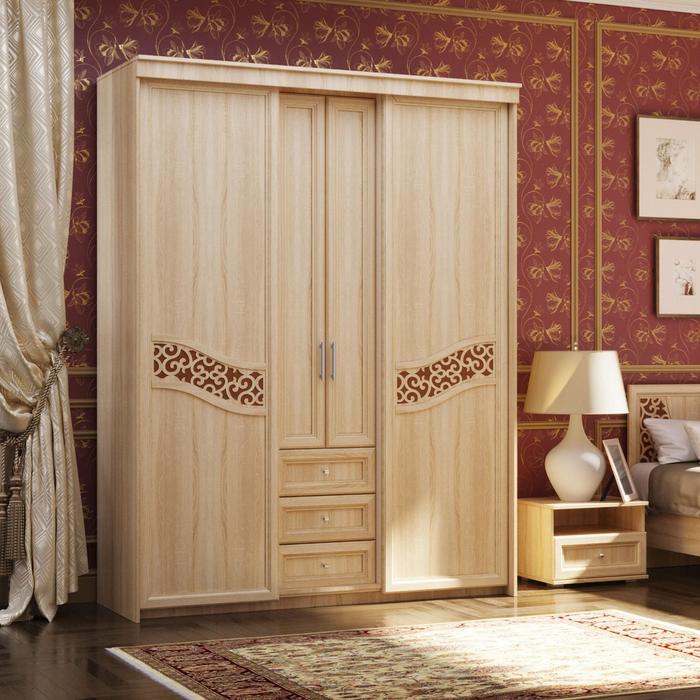 

Шкаф-купе «Мираж 4.2», 1700 × 600 × 2200 мм, ЛДСП / МДФ, цвет дуб сонома