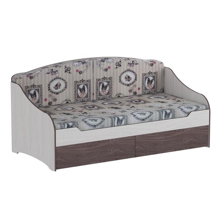 фото Кровать «омега 18», 900 × 1900 мм, цвет ясень анкор светлый / ясень анкор тёмный фант мебель