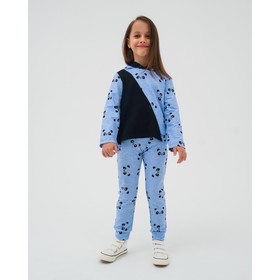 

Костюм детский (толстовка, брюки), цвет голубой, размер 34